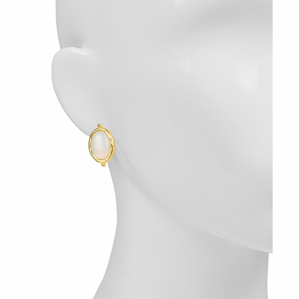 Gold Women's Patricia Nash Oval Post Earrings | 89104TWLC