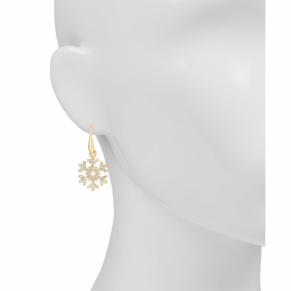 Gold Women's Patricia Nash Snowflake Drop Earrings | 92715BAYH