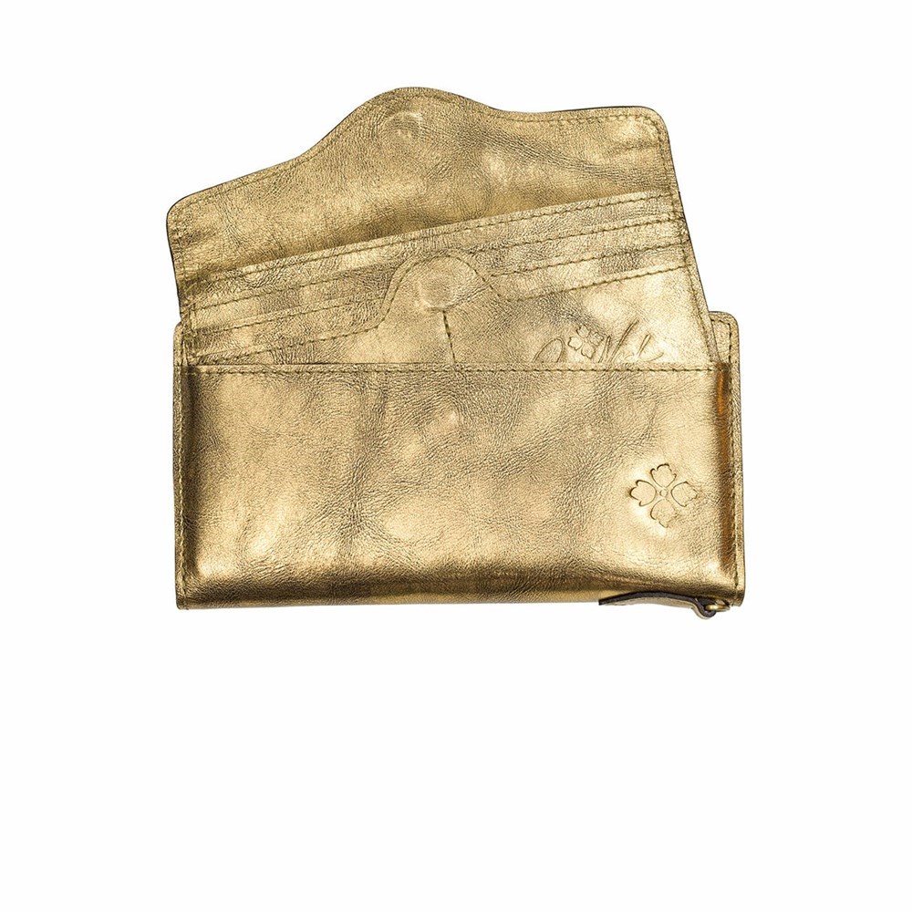 Gold Women's Patricia Nash Valentia II Wallets | 98132MADB