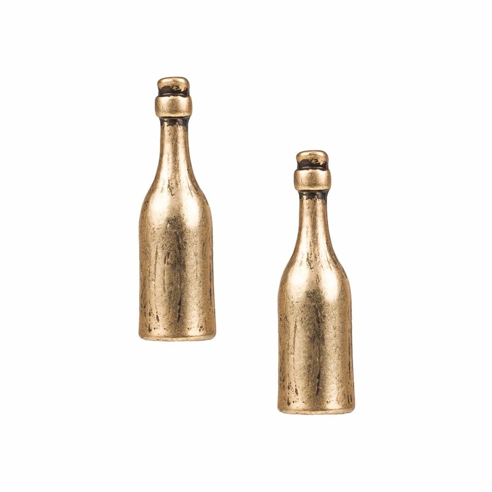 Gold Women\'s Patricia Nash Wine Bottle Post Earrings | 26941RTGL