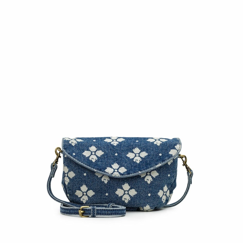 Light Blue Women\'s Patricia Nash Healey Pouch Crossbody Bags | 21697BFLE