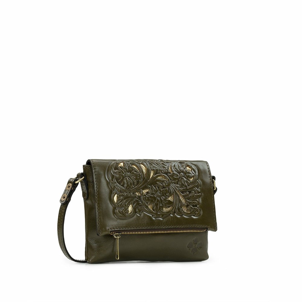 Olive Women's Patricia Nash Corfu Crossbody Bags | 52978ZIJB