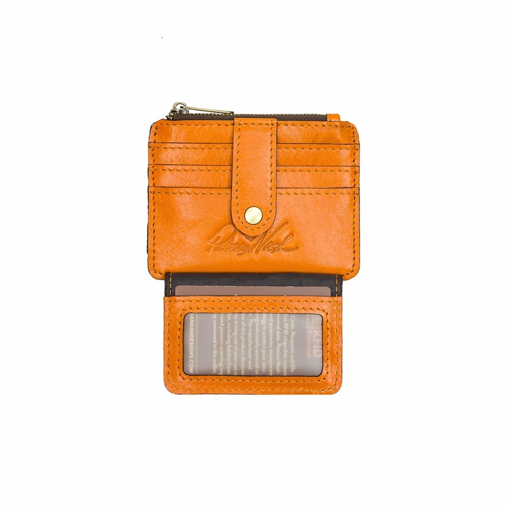 Orange Women's Patricia Nash Cassis ID Wallets | 02437XCZV