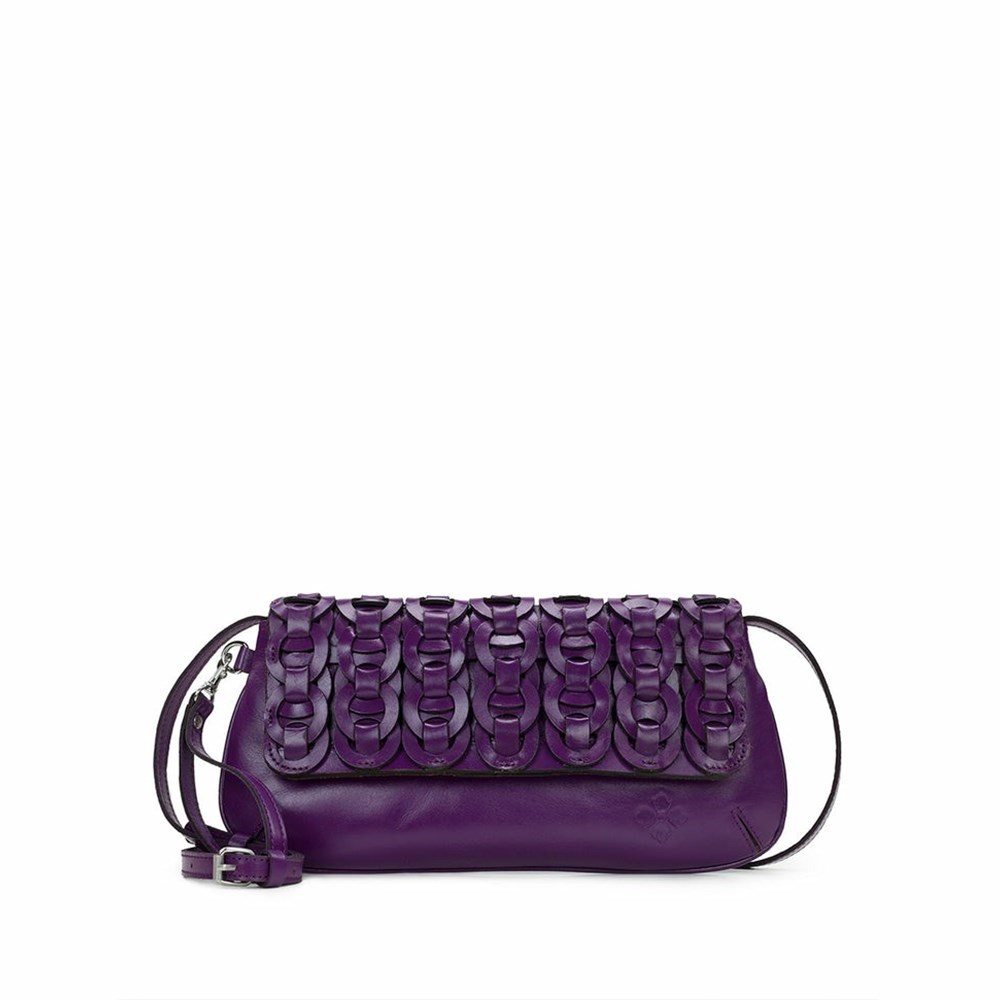 Purple Women\'s Patricia Nash Baku Clutch Crossbody Bags | 94380JRZO