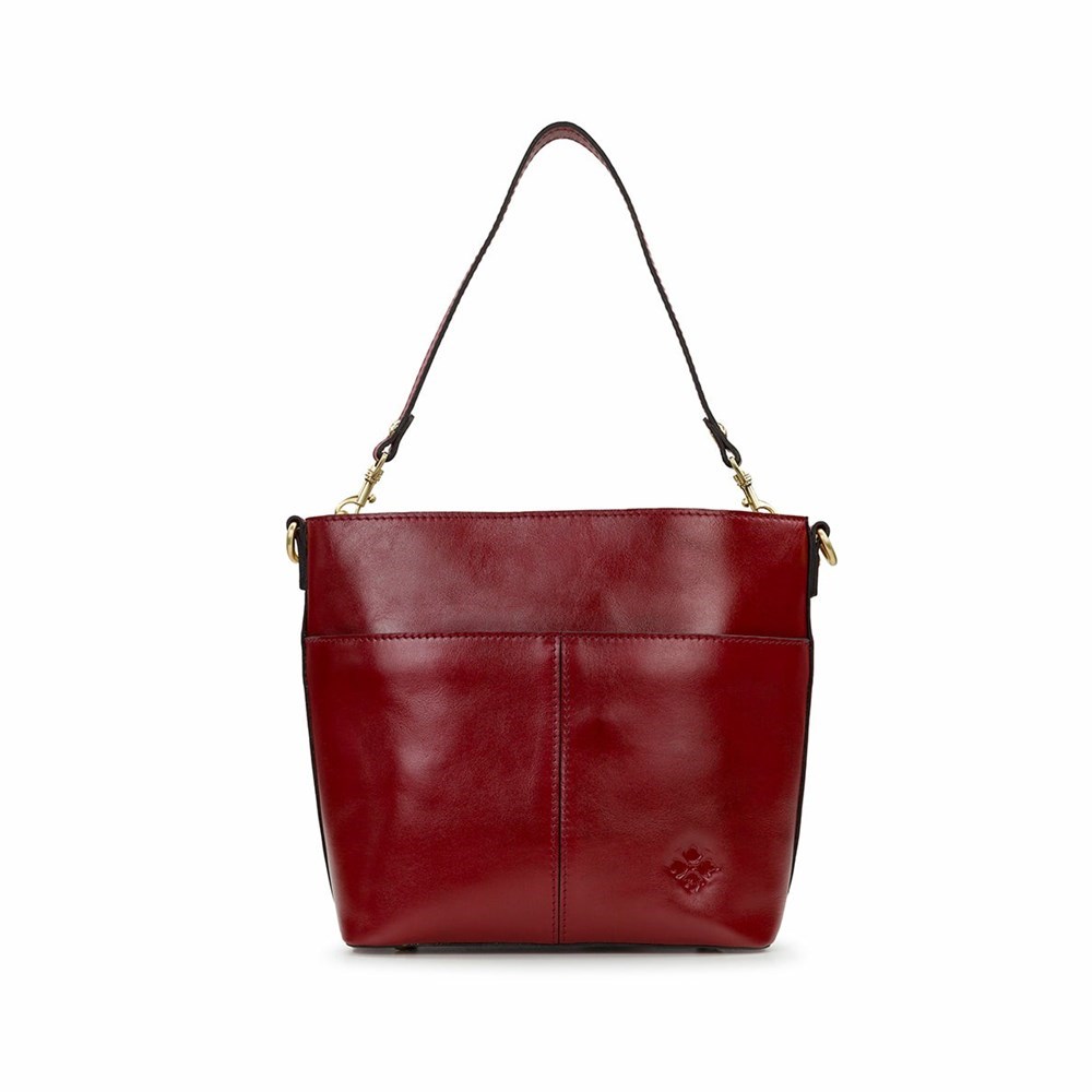 Red Women's Patricia Nash Harper Tote Crossbody Bags | 51648MZUC