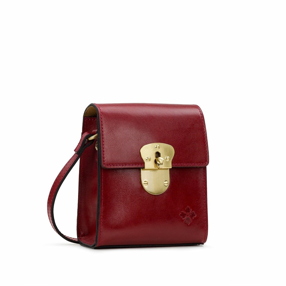 Red Women's Patricia Nash Hatley Crossbody Bags | 35096FJSC