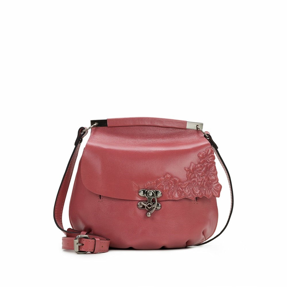 Rose Women\'s Patricia Nash Veneto Crossbody Bags | 86402TYHF