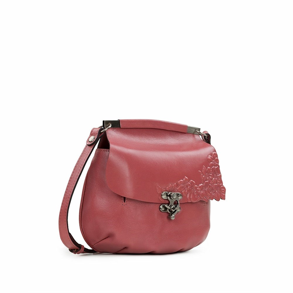 Rose Women's Patricia Nash Veneto Crossbody Bags | 97168RJIH