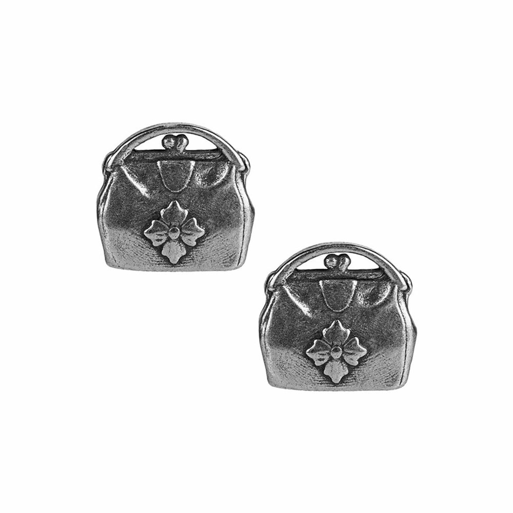 Silver Women\'s Patricia Nash Handbag Studs Earrings | 95784RJSX