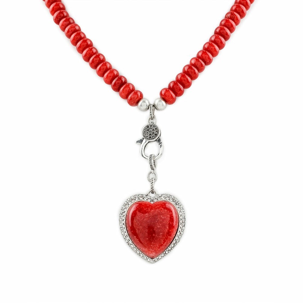 Silver Women\'s Patricia Nash Heart Necklaces | 36502BUNY