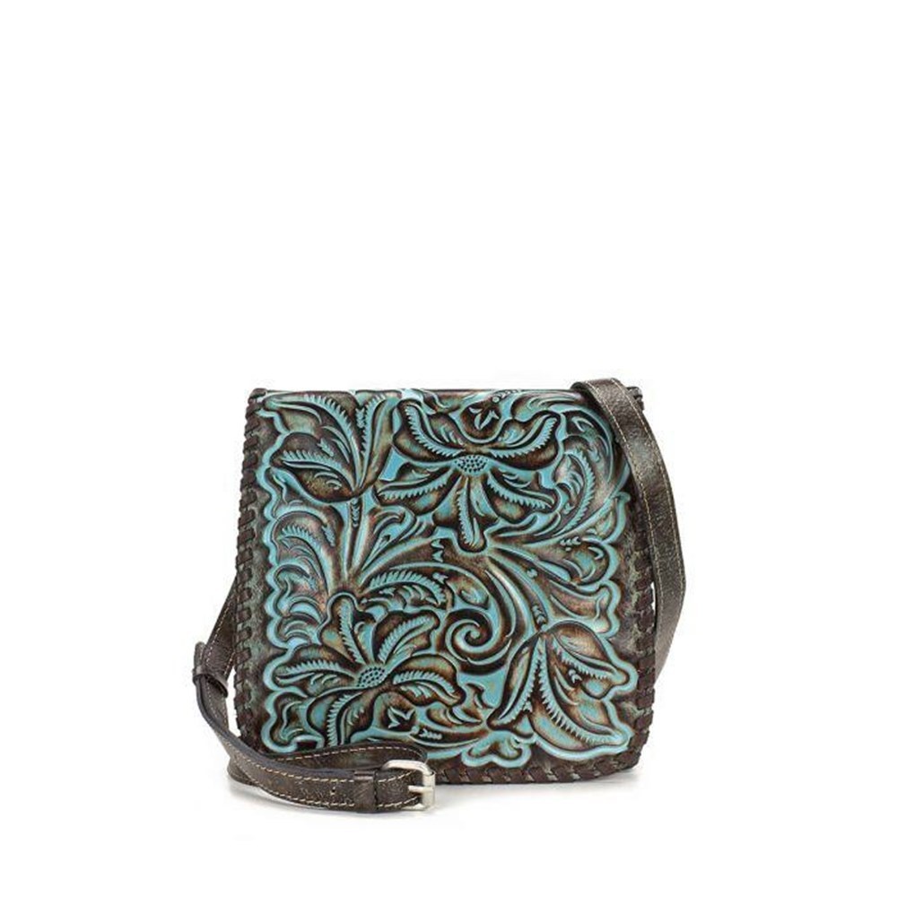 Turquoise Women\'s Patricia Nash Granada Crossbody Bags | 31950YPTM