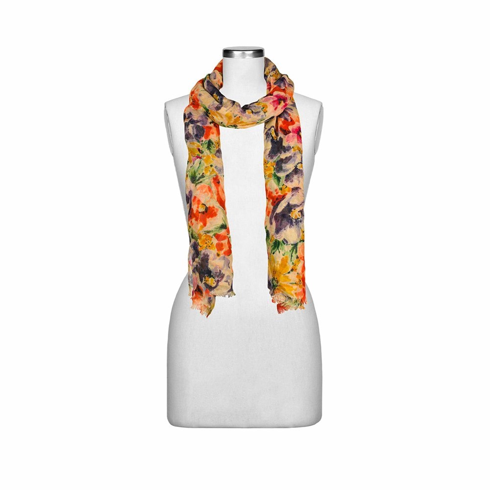 White Women's Patricia Nash Scarf Scarves | 43908BRQF