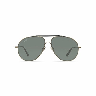 Black Women's Patricia Nash Gloria Aviator Sunglasses | 16028CRMJ