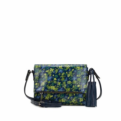 Blue Women's Patricia Nash Corfu Crossbody Bags | 26457UQRO