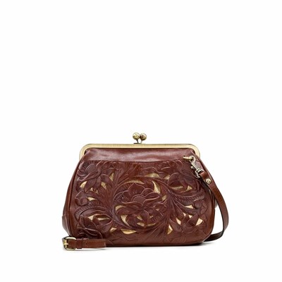 Brown Women's Patricia Nash Canisi Satchel Handbags | 43508GPXV