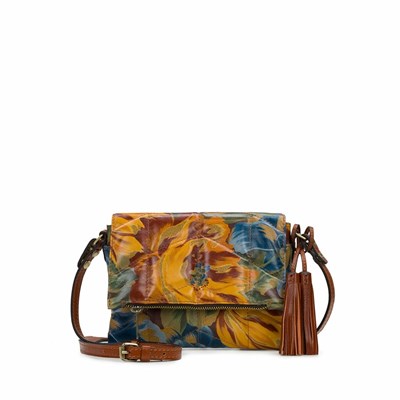 Brown Women's Patricia Nash Corfu Crossbody Bags | 82139KPCY