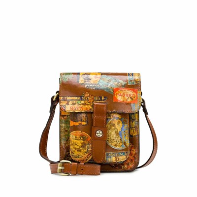 Brown Women's Patricia Nash Lari Crossbody Bags | 68107YEPZ