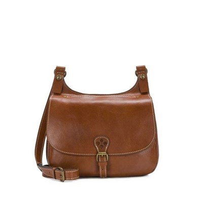 Brown Women's Patricia Nash London Saddle Bag Shoulder Bags | 95784MQFY