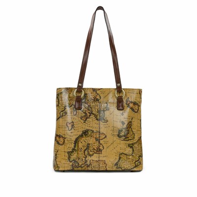 Brown Women's Patricia Nash Luna Tote Bags | 58194ACSI