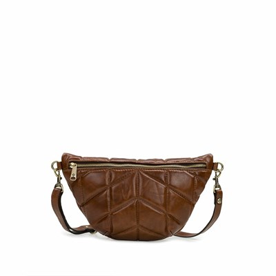 Brown Women's Patricia Nash Tinchi Belt Bag Shoulder Bags | 19246GNHP