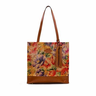 Brown Women's Patricia Nash Toscano Tote Bags | 69351CGQP