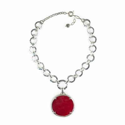 Deep Red Women's Patricia Nash Jocelyn Necklaces | 14278TEWL