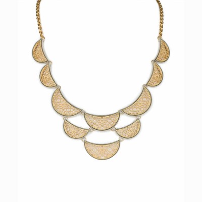 Gold / Silver Women's Patricia Nash Many Moons Necklaces | 60435FIPA