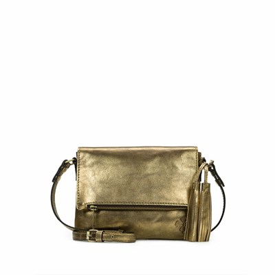 Gold Women's Patricia Nash Corfu Crossbody Bags | 86945JYCI
