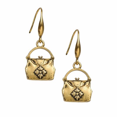 Gold Women's Patricia Nash Handbag Earrings | 54076ZHDV
