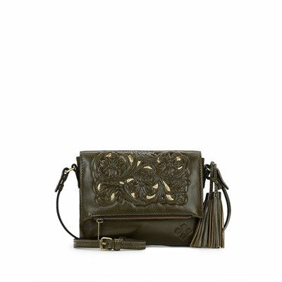 Olive Women's Patricia Nash Corfu Crossbody Bags | 52978ZIJB