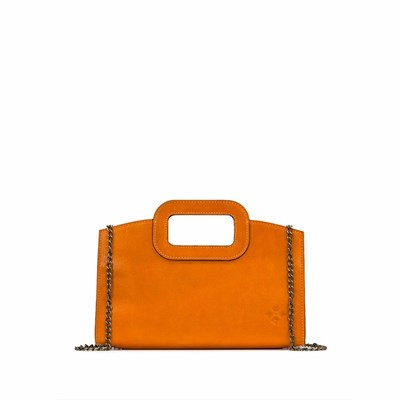 Orange Women's Patricia Nash Rainow Top Handle Bag Crossbody Bags | 70382RJPN