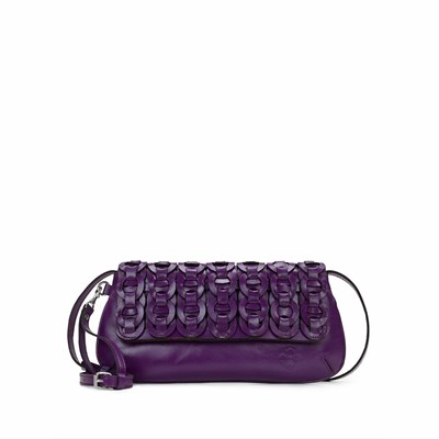 Purple Women's Patricia Nash Baku Clutch Crossbody Bags | 46308HLOI