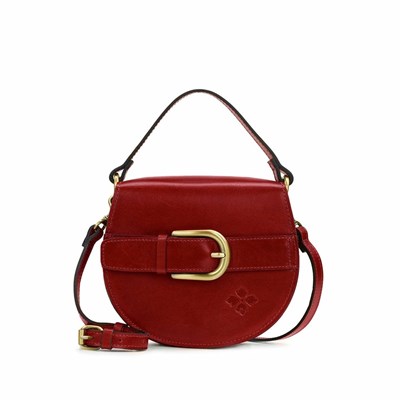 Red Women's Patricia Nash Annfield Crossbody Bags | 43721FIOR