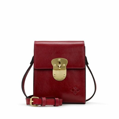 Red Women's Patricia Nash Hatley Crossbody Bags | 35096FJSC