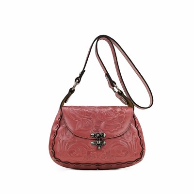 Rose Women's Patricia Nash Micaela Baguette Bag Crossbody Bags | 48193FSRC