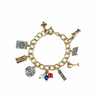 Silver / Gold Women's Patricia Nash World Traveler Charm Bracelets | 59012ALQM