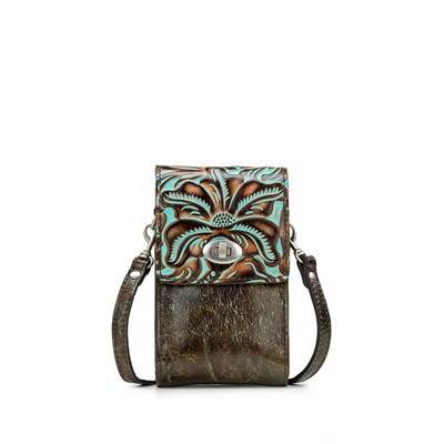 Turquoise Women's Patricia Nash Rivella Crossbody Bags | 64931CKFX